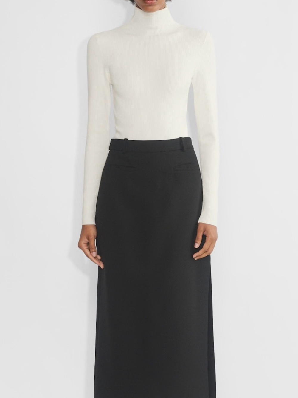 Babaton Varda Turtleneck Knit Bodysuit, Size XS